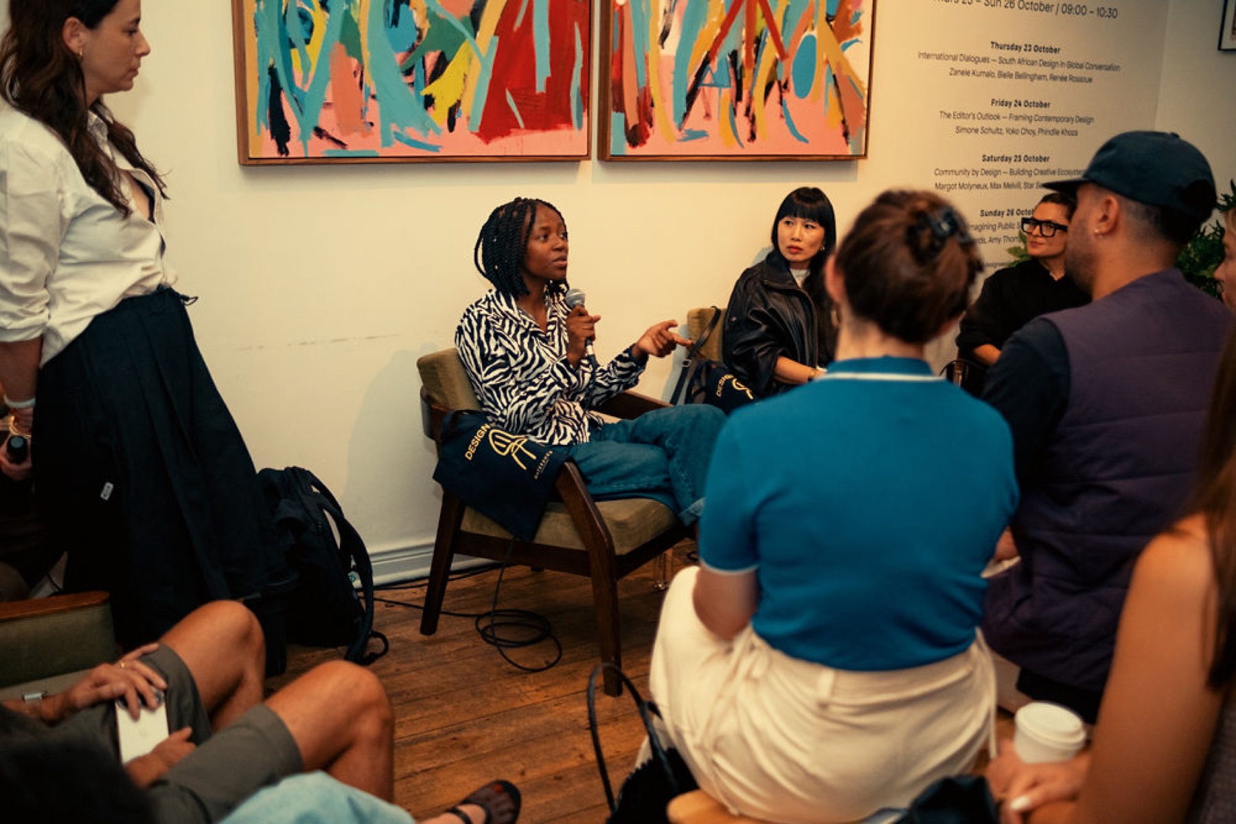 Design Week — panel conversation in a gallery space